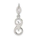 Sterling Silver Letter S Initial Charm - Image 4