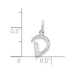 Sterling Silver Letter D Initial Charm - Image 3