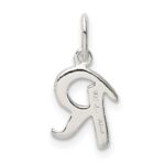 Sterling Silver Letter R Initial Charm - Image 3