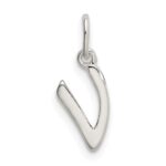 Sterling Silver Letter V Initial Charm