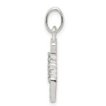 Sterling Silver CZ Letter S Initial Pendant - Image 2