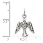 Sterling Silver Antiqued Dove Charm - Image 3