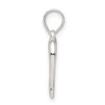 Sterling Silver Polished Fancy Open Heart Pendant - Image 2