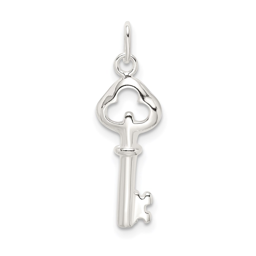 QC6780.jpg Sterling Silver Key Charm - Image 1