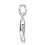 Sterling Silver Green Enameled Awareness Charm - Image 2