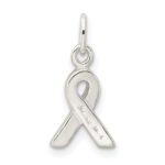 Sterling Silver Pink Enameled Awareness Charm - Image 4