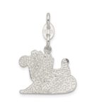 Sterling Silver Enameled Santa's Sled Charm - Image 4