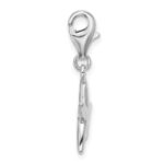 Sterling Silver Rhodium-plated Polished Starfish Charm - Image 2