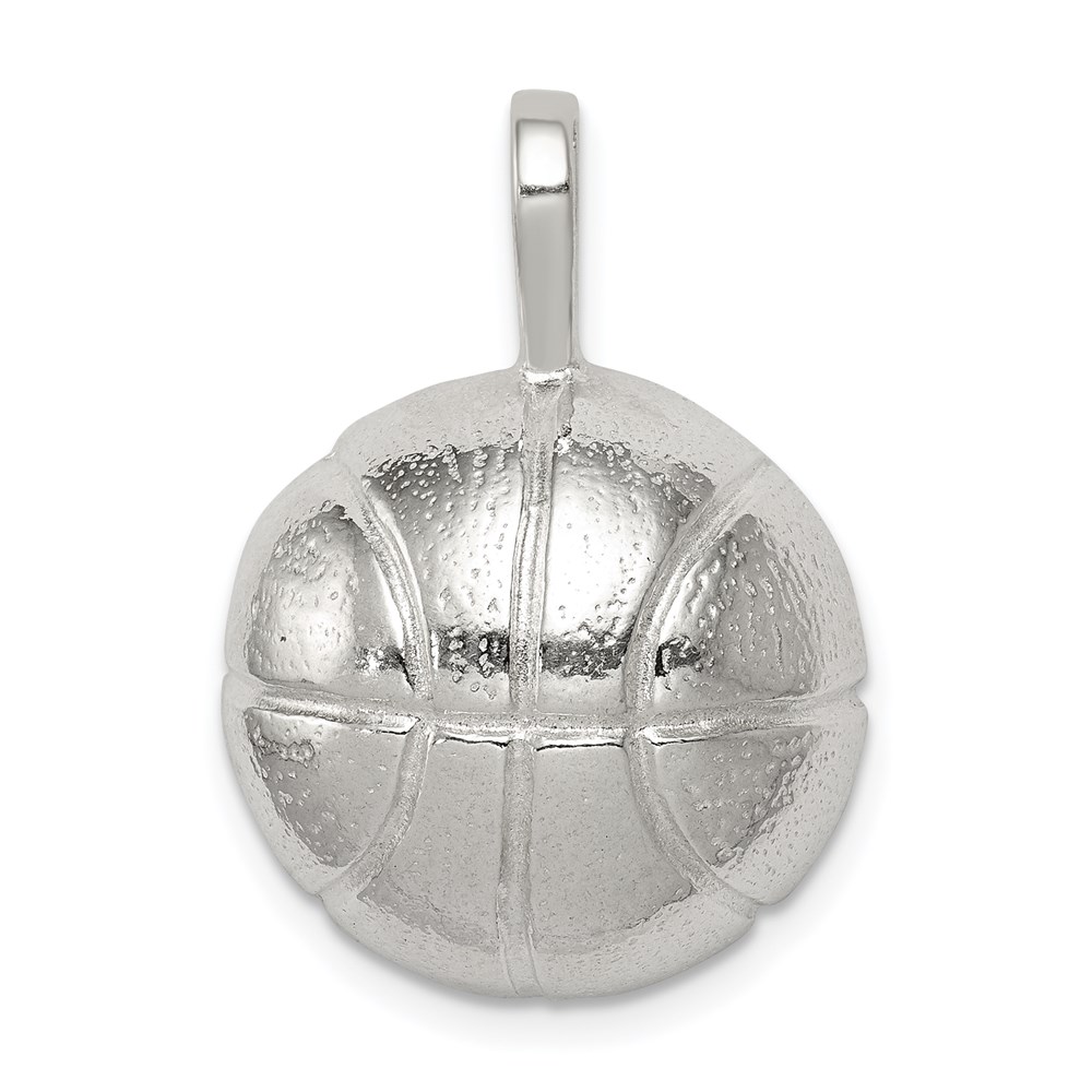 QC699.jpg Sterling Silver Basketball Charm - Image 1