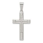 Sterling Silver Polished Cross Pendant