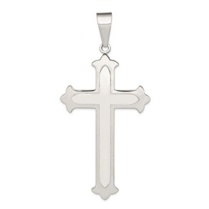 Sterling Silver Polished Cross Pendant