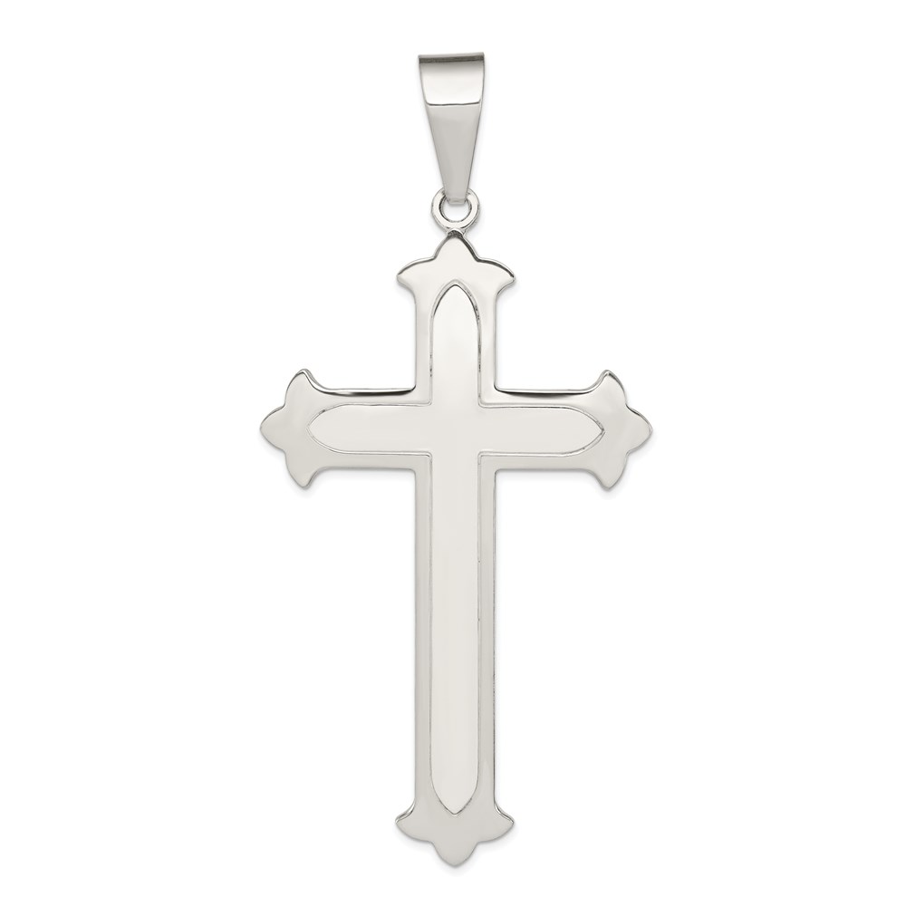 QC7258.jpg Sterling Silver Polished Cross Pendant - Image 1