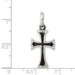 Sterling Silver Antiqued Cross Pendant - Image 3