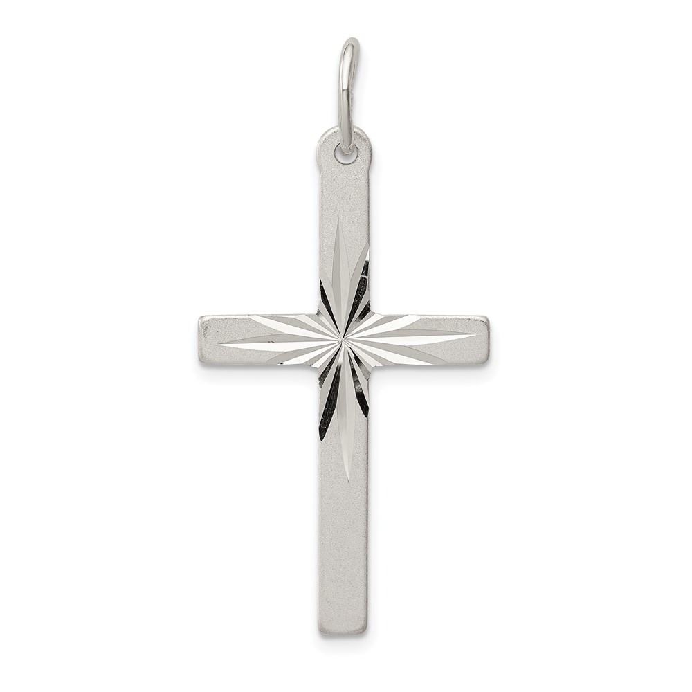 QC7271.jpg Sterling Silver Cross Pendant - Image 1