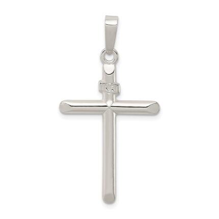 Sterling Silver Polished INRI Cross Pendant