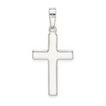 Sterling Silver Polished Cross Pendant - Image 4