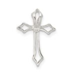 Sterling Silver CZ Cross Charm - Image 4