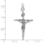 Sterling Silver Antiqued Crucifix Charm - Image 3
