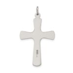 Sterling Silver Satin Antiqued Crucifix Pendant - Image 4