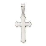 Sterling Silver Polished Crucifix Pendant - Image 4