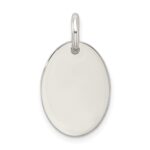 Sterling Silver Polished Enamel Believe Pendant - Image 3