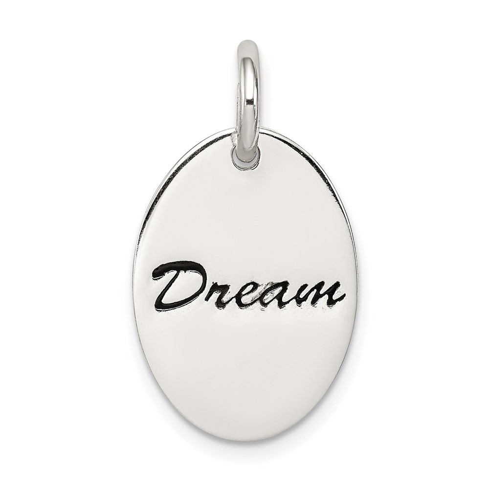QC7494.jpg Sterling Silver Polished Enamel Dream Pendant - Image 1