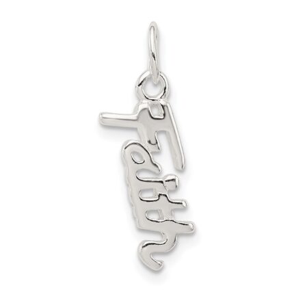 Sterling Silver Faith Pendant