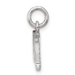Sterling Silver Rhodium-plated Dad Charm - Image 2