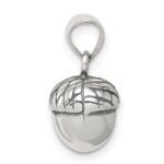 Sterling Silver Antiqued Acorn Pendant - Image 2