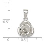 Sterling Silver Rose Pendant - Image 3