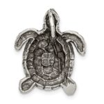 Sterling Silver Antiqued Turtle Charm - Image 4