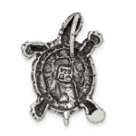 Sterling Silver Antiqued Turtle Charm - Image 4
