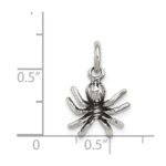 Sterling Silver Antiqued Spider Charm - Image 4