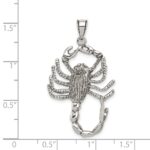 Sterling Silver Antiqued Scorpion Charm - Image 4