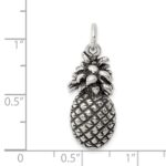 Sterling Silver Antiqued Pineapple Charm - Image 3