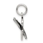 Sterling Silver Antiqued Artist Palette Charm - Image 2