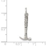 Sterling Silver Antiqued Hammer Charm - Image 3
