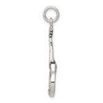 Sterling Silver Antiqued Mandolin Charm - Image 2
