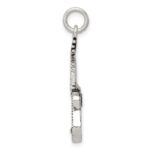 Sterling Silver Antiqued Acoustic Guitar Charm - Image 2