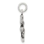Sterling Silver Antiqued Gymnasts Charm - Image 2