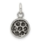 Sterling Silver Antiqued Soccer Ball Charm - Image 3