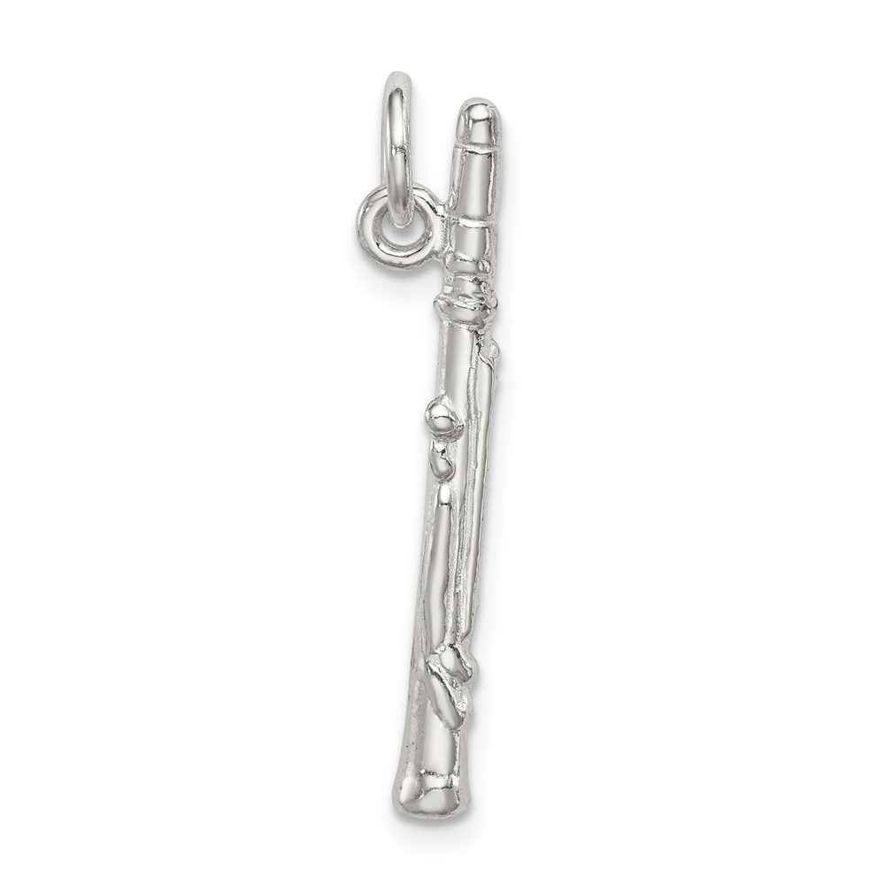 QC783.jpg Sterling Silver Clarinet Charm - Image 1