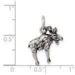 Sterling Silver Antiqued Moose Charm - Image 4