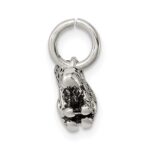 Sterling Silver Antiqued Squirrel Charm - Image 2