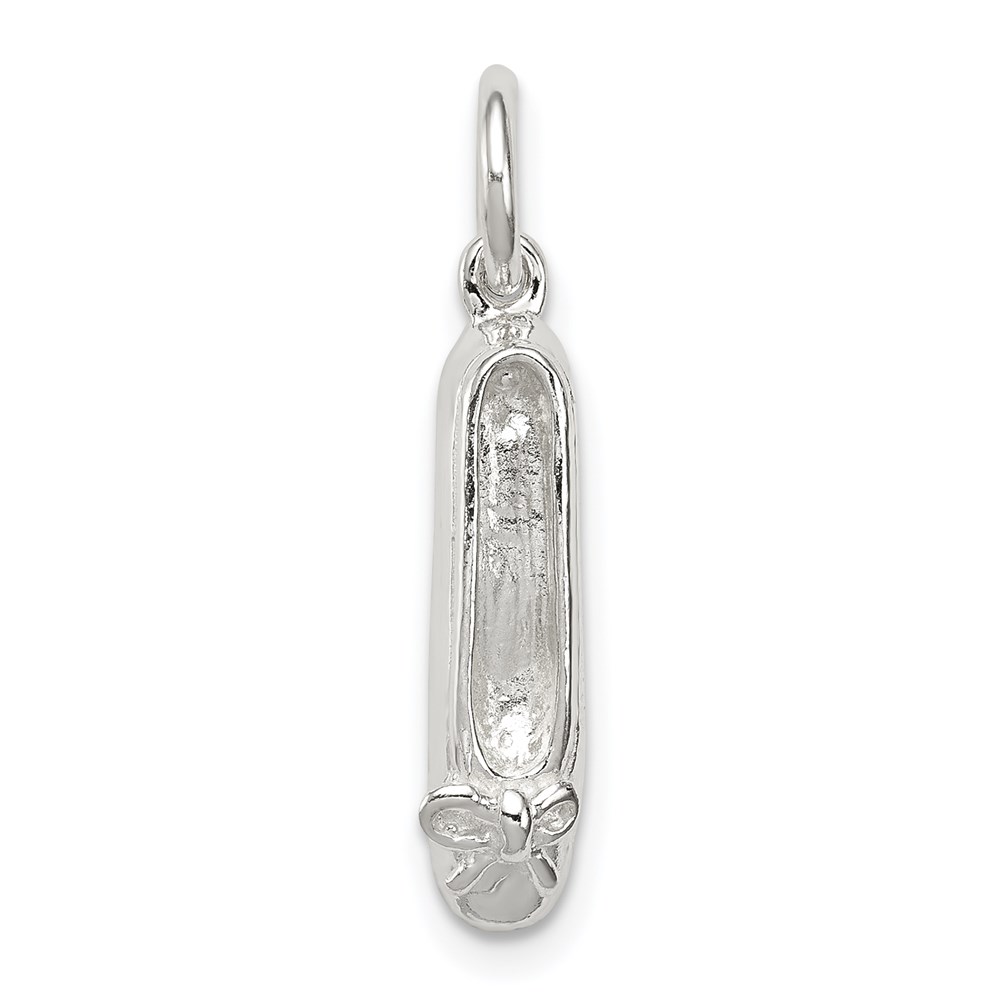 QC792.jpg Sterling Silver Ballet Slippers Charm - Image 1