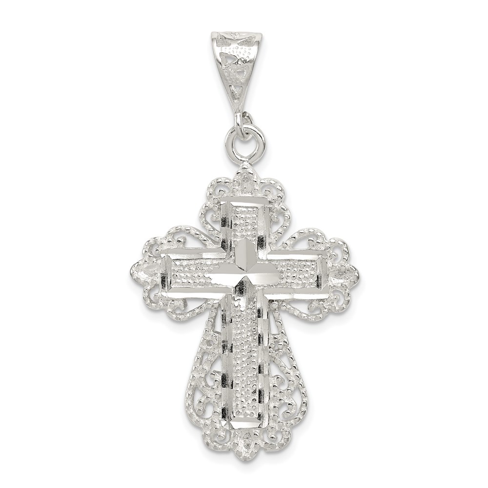 QC7927.jpg Sterling Silver Cross Pendant - Image 1