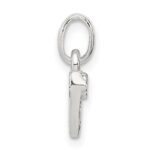 Sterling Silver Letter N with Enamel Pendant - Image 2