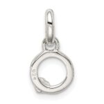 Sterling Silver Letter O with Enamel Pendant - Image 3