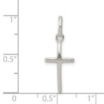 Sterling Silver Polished Cross Charm - Image 3