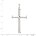 Sterling Silver Polished Hollow Cross Pendant - Image 3